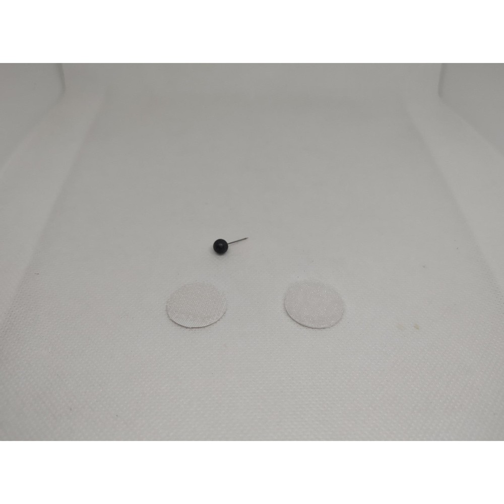 White Plastic Round Nail-On Furniture Glides with Nylon Base for Floor